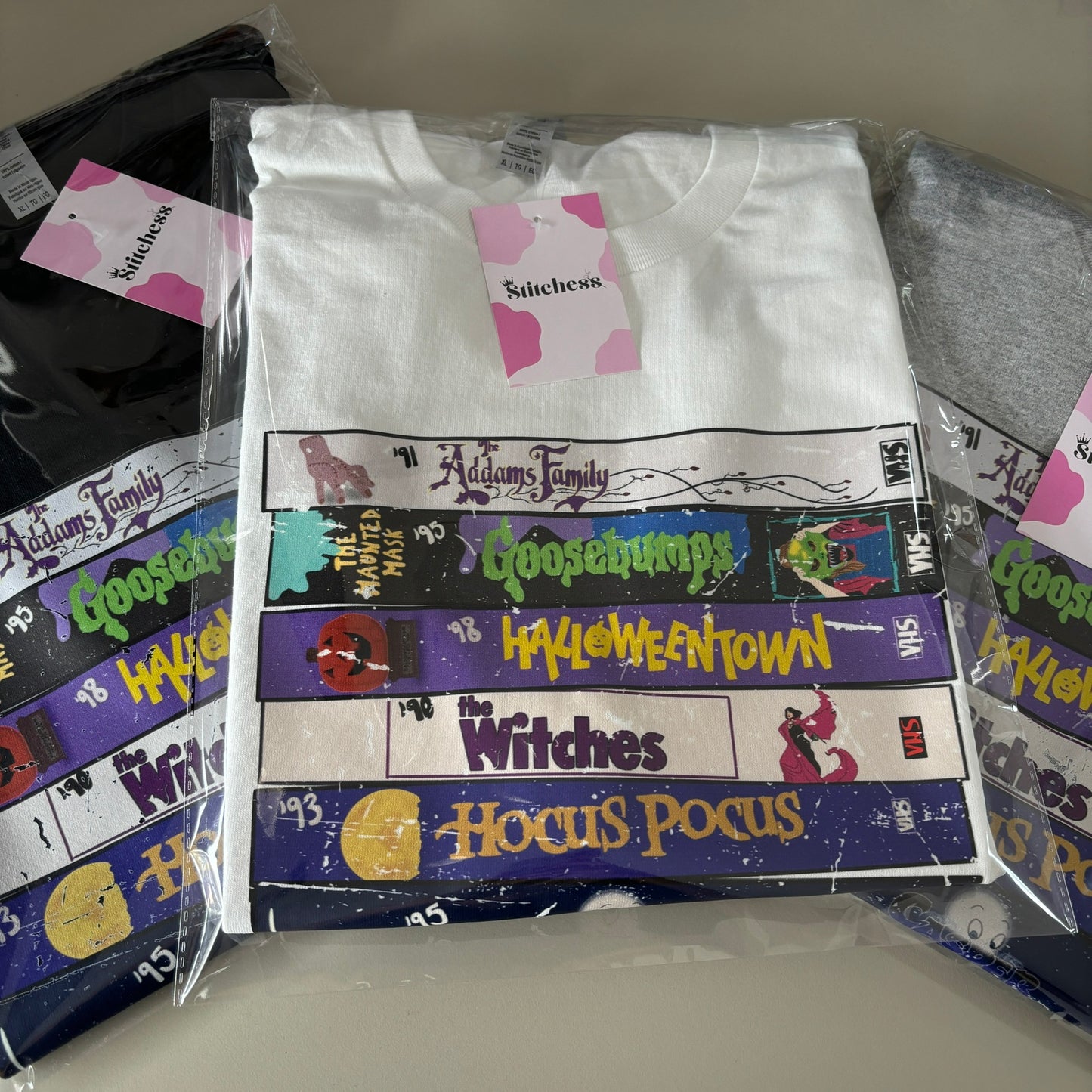 90S HALLOWEEN VHS PRINTED T-SHIRT/ SWEATSHIRT
