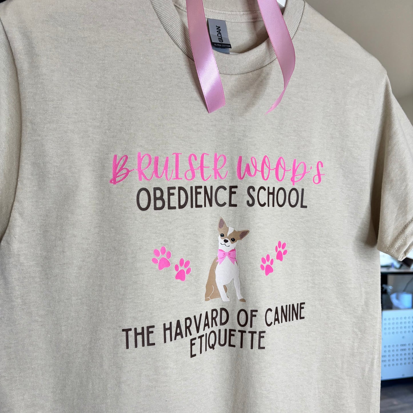 BRUISER WOODS OBEDIENCE SCHOOL PRINTED T-SHIRT