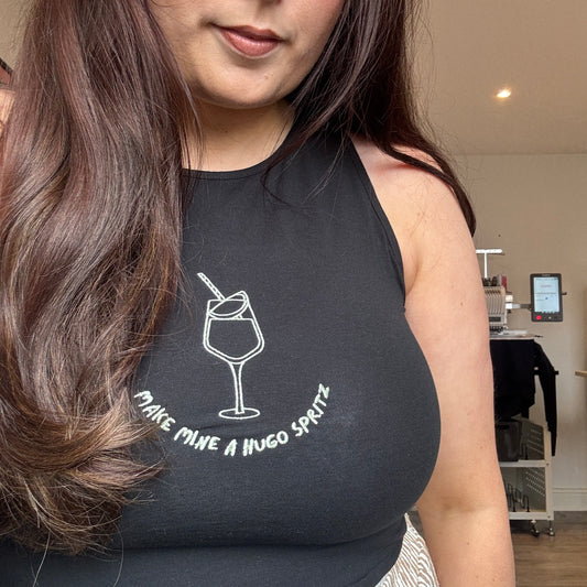 ICONIC COCKTAILS EMBROIDERED TANK TOP