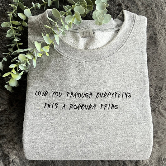 DRAKE FOREVER THING EMBROIDERED SWEATSHIRT