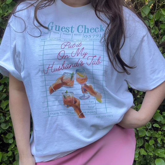 PUT IT ON MY HUSBAND'S TAB PRINTED T-SHIRT/SWEATSHIRT