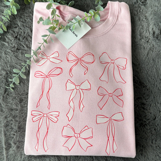 BOW PRINTED SWEATSHIRT/T-SHIRT