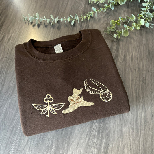 HARRY POTTER ICONS EMBROIDERED SWEATSHIRT