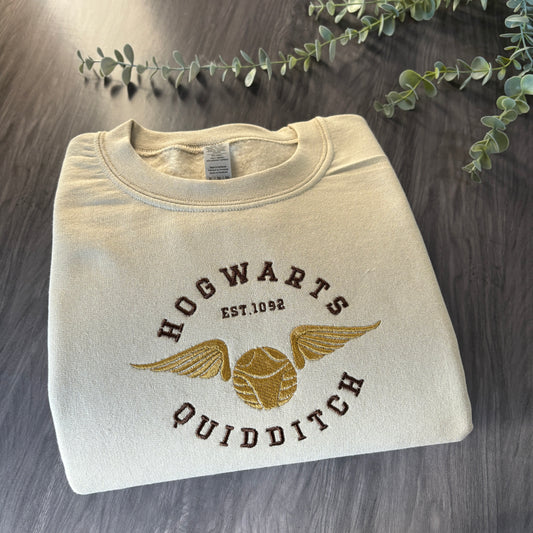 QUIDDITCH EMBROIDERED SWEATSHIRT