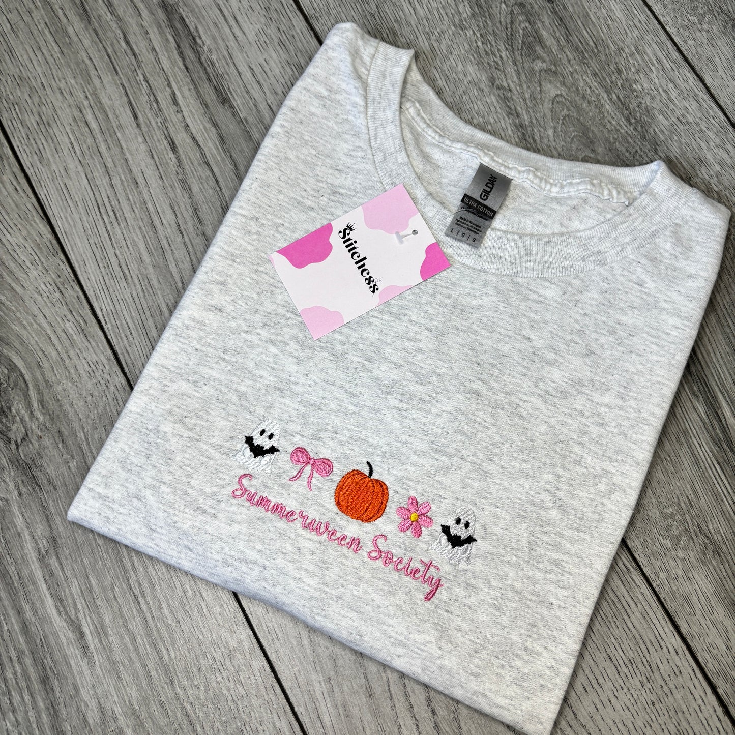SUMMERWEEN SOCIETY EMBROIDERED T-SHIRT/SWEATSHIRT