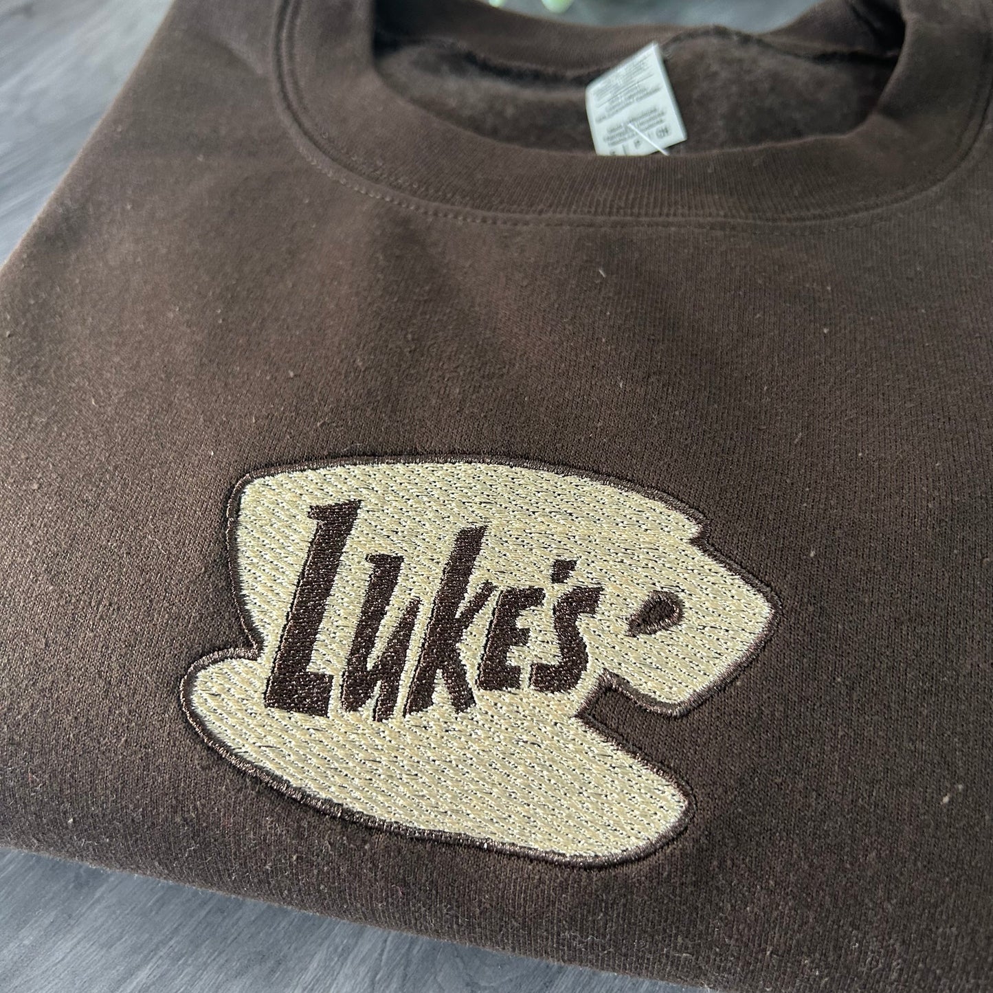 LUKES COFFEE EMBROIDERED SWEATSHIRT