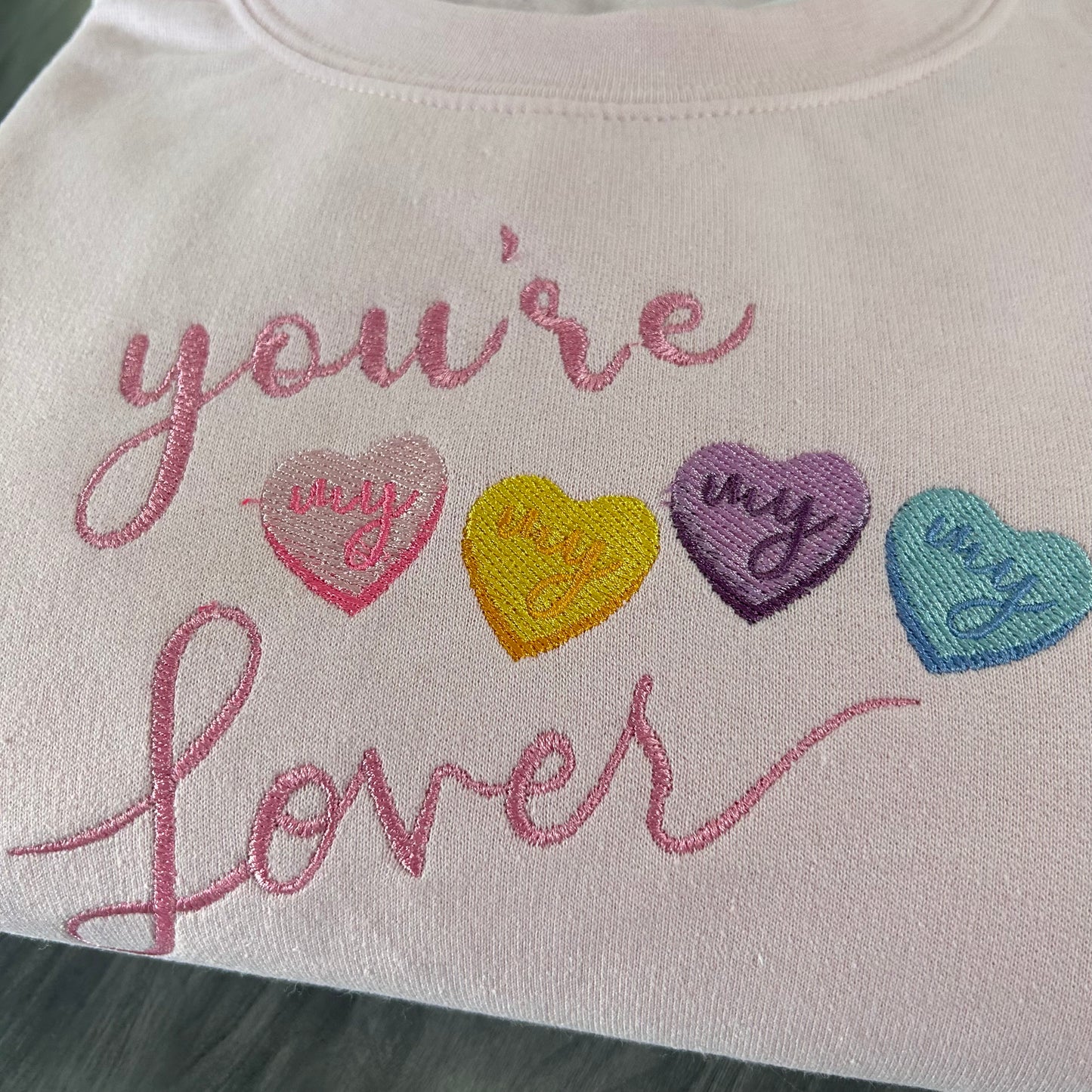 LOVER EMBROIDERED SWEATSHIRT