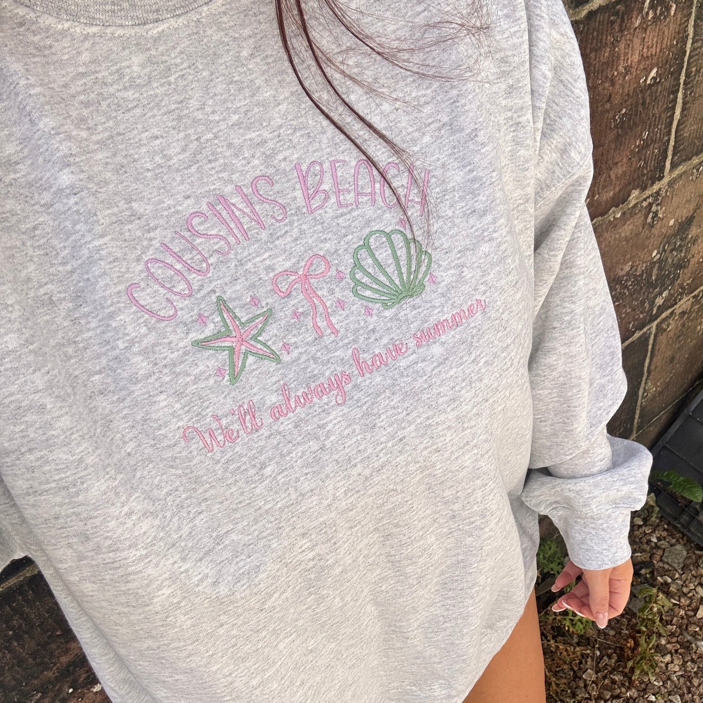 COUSINS BEACH - WE'LL ALWAYS HAVE SUMMER EMBROIDERED SWEATSHIRT