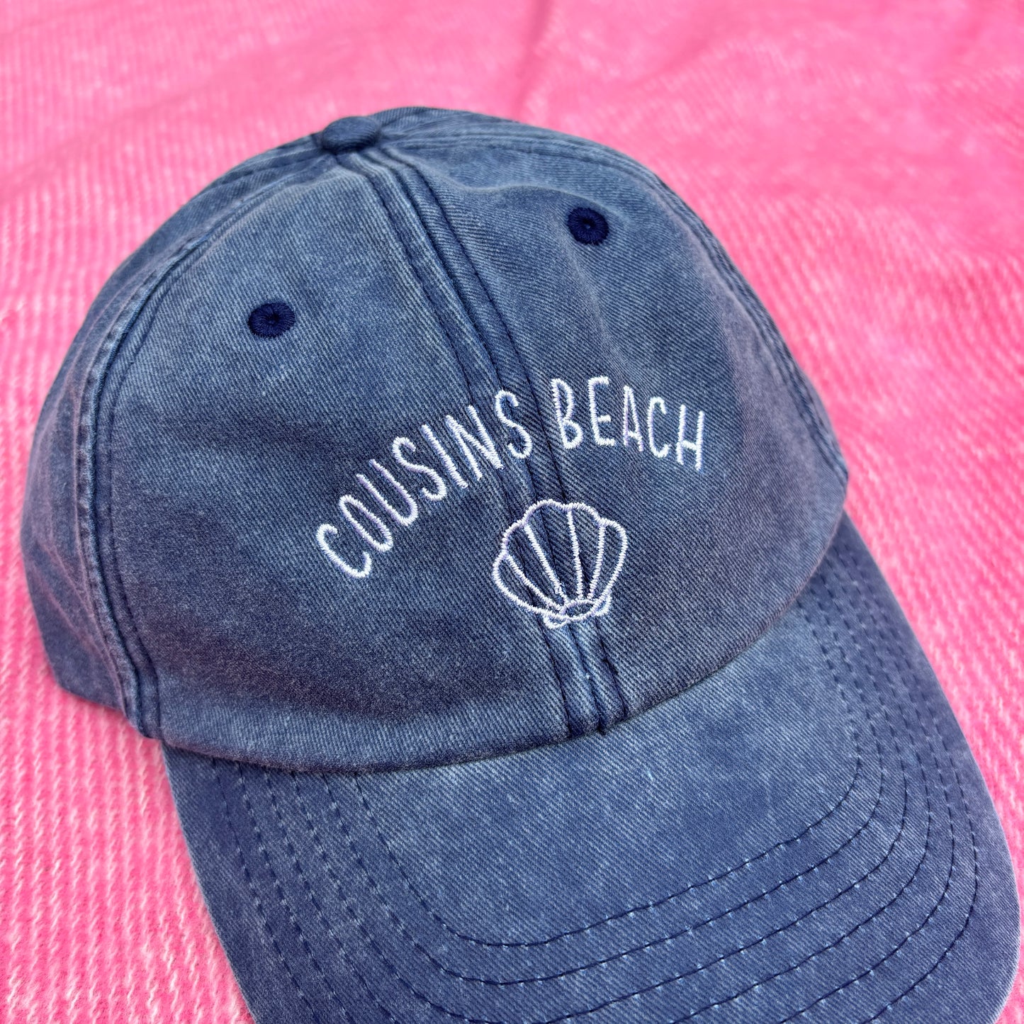 COUSINS BEACH EMBROIDERED VINTAGE WASH CAP