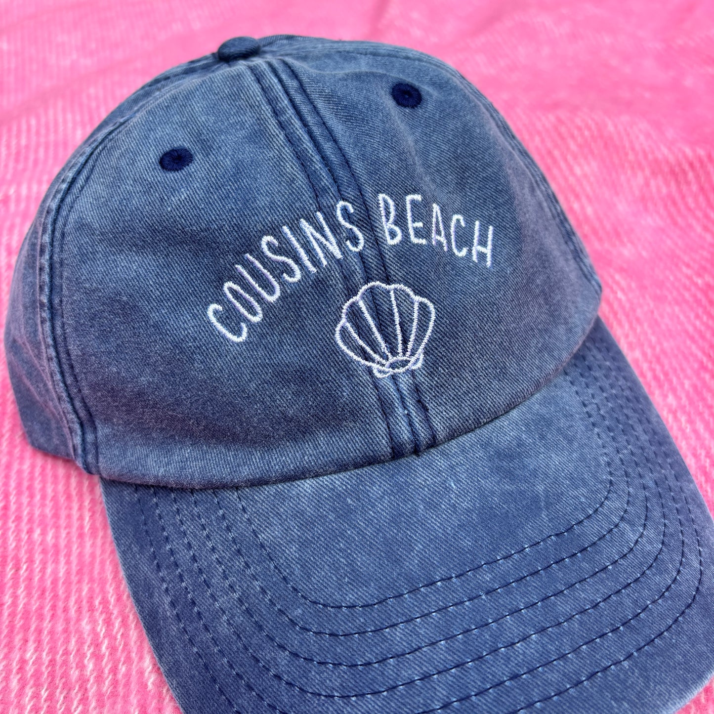 COUSINS BEACH EMBROIDERED VINTAGE WASH CAP