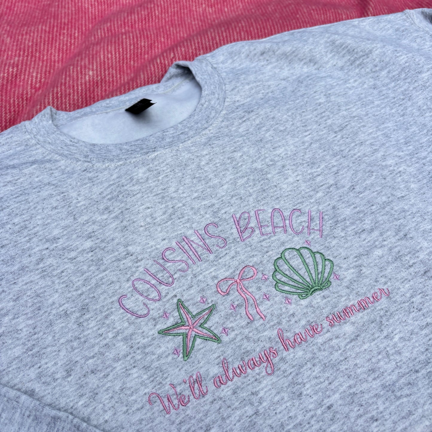 COUSINS BEACH - WE'LL ALWAYS HAVE SUMMER EMBROIDERED SWEATSHIRT