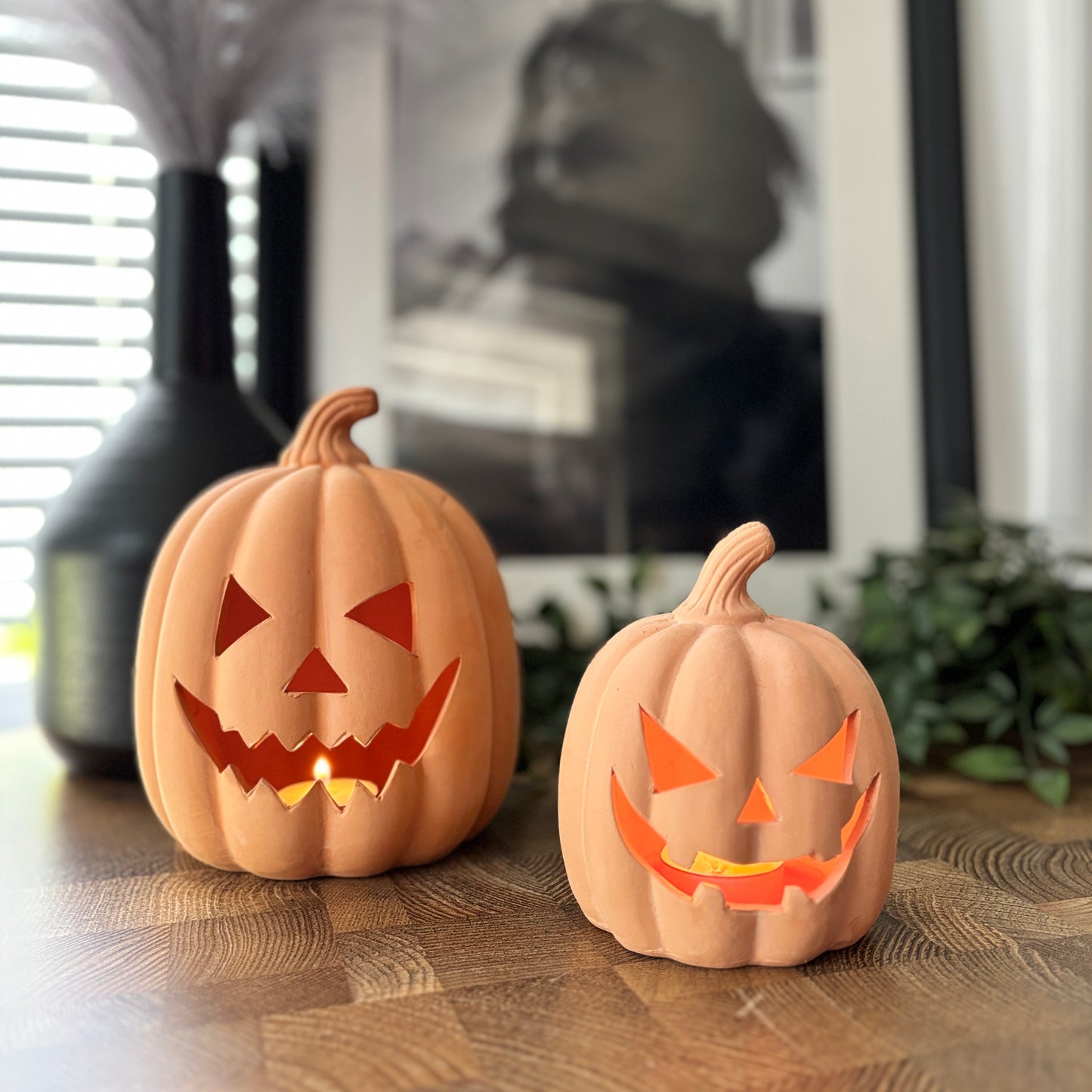SUMMERWEEN TERRACOTTA PUMPKIN TEALIGHT HOLDER