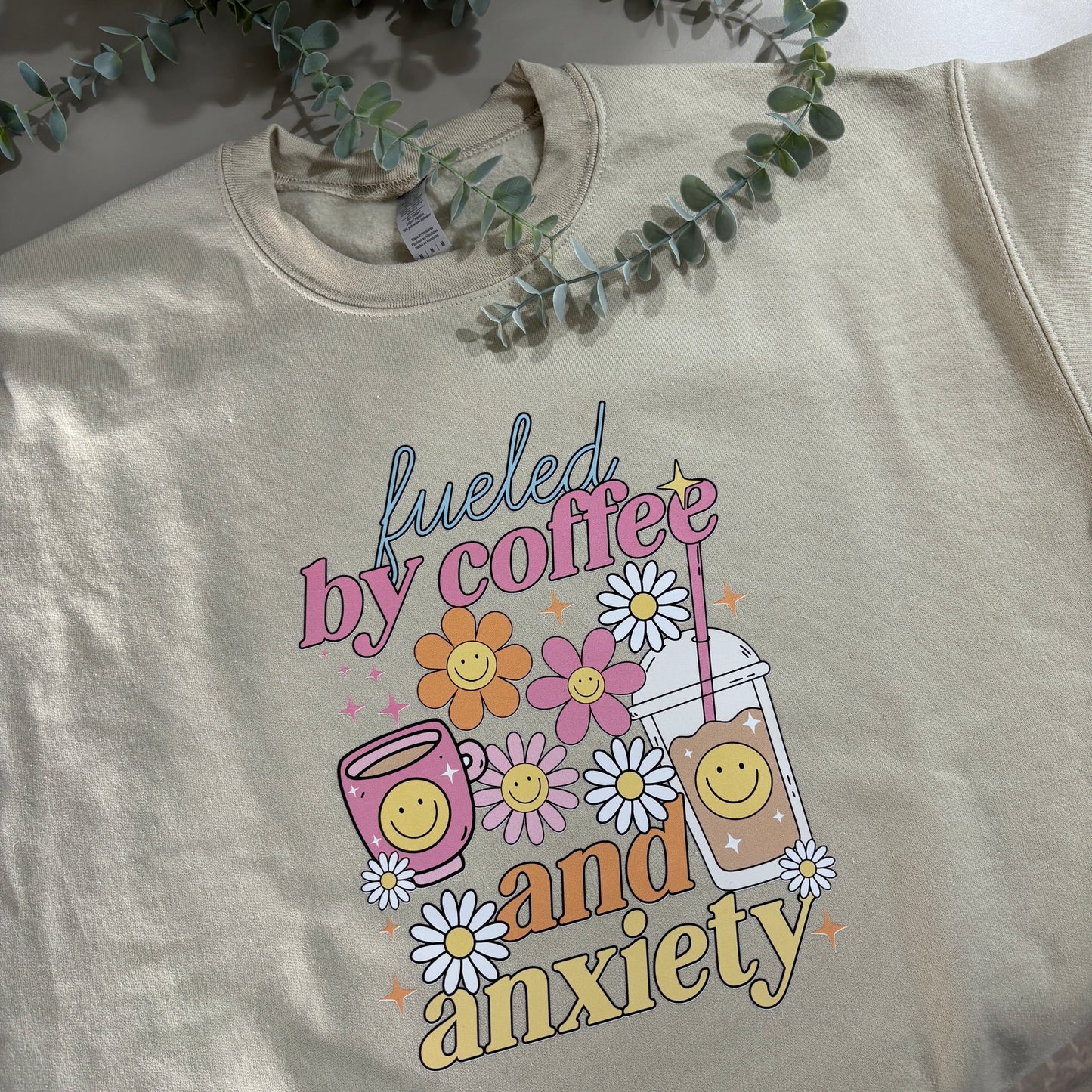 FUELED BY COFFEE PRINTED T-SHIRT/SWEATSHIRT