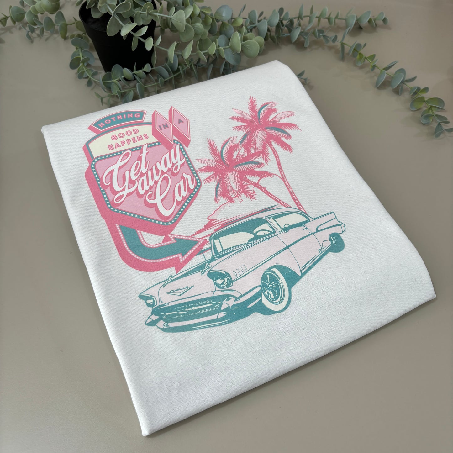 GETAWAY CAR PRINTED T-SHIRT/SWEATSHIRT