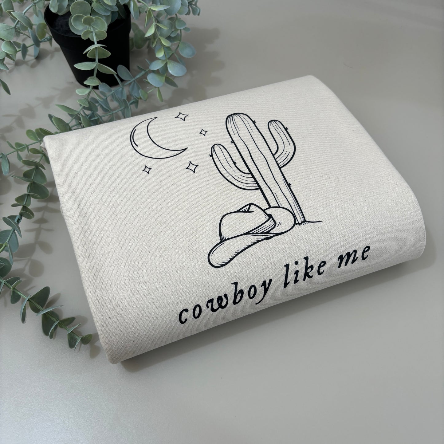 COWBOY LIKE ME PRINTED T-SHIRT/SWEATSHIRT