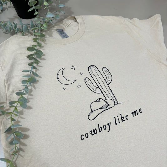 COWBOY LIKE ME PRINTED T-SHIRT/SWEATSHIRT