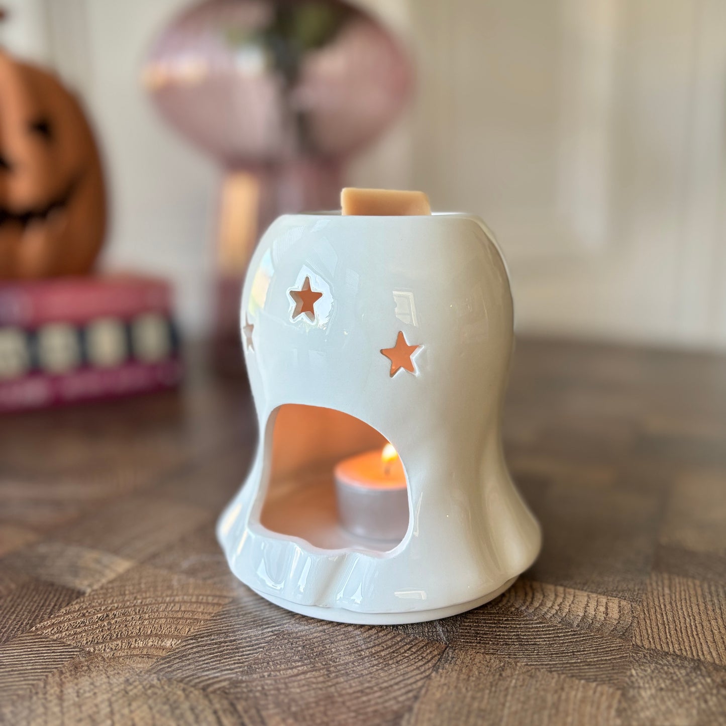 CANDY CORN GHOST WAX WARMER/ OIL BURNER