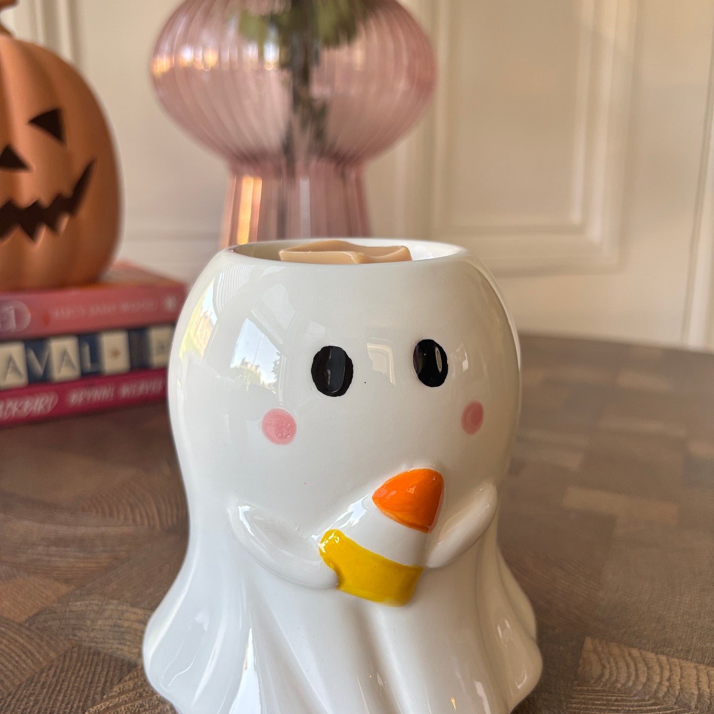 CANDY CORN GHOST WAX WARMER/ OIL BURNER