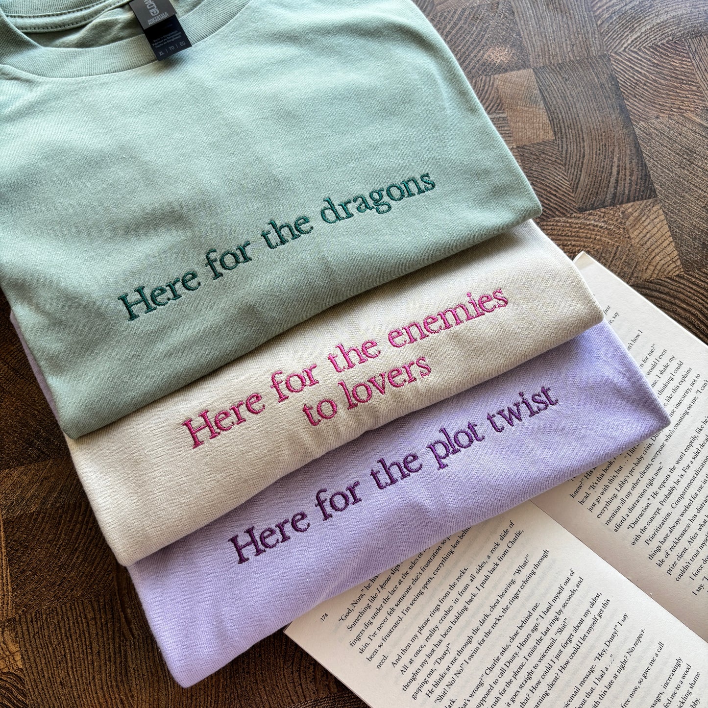 THE PASTEL BOOKSHELF X STITCHESS BOOKISH SLOGAN SWEATSHIRTS