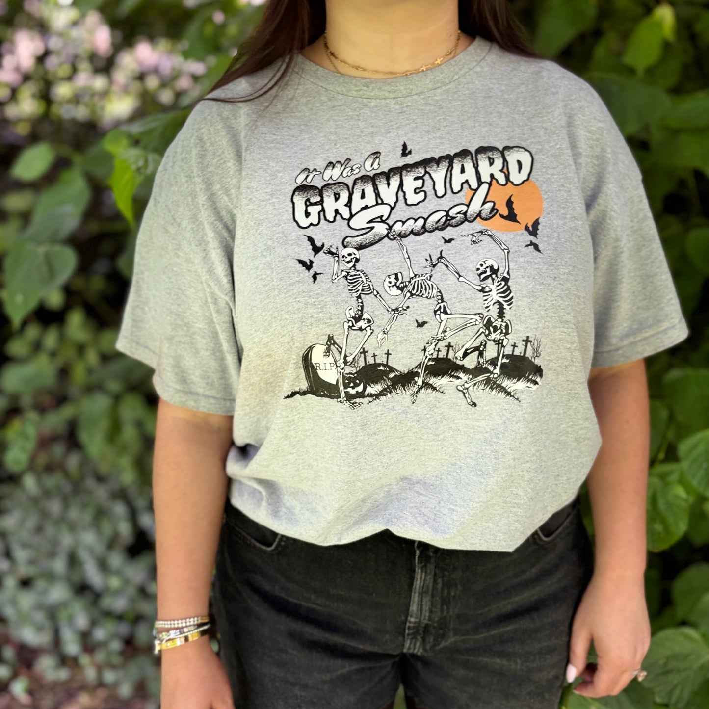GRAVEYARD SMASH PRINTED T-SHIRT/ SWEATSHIRT