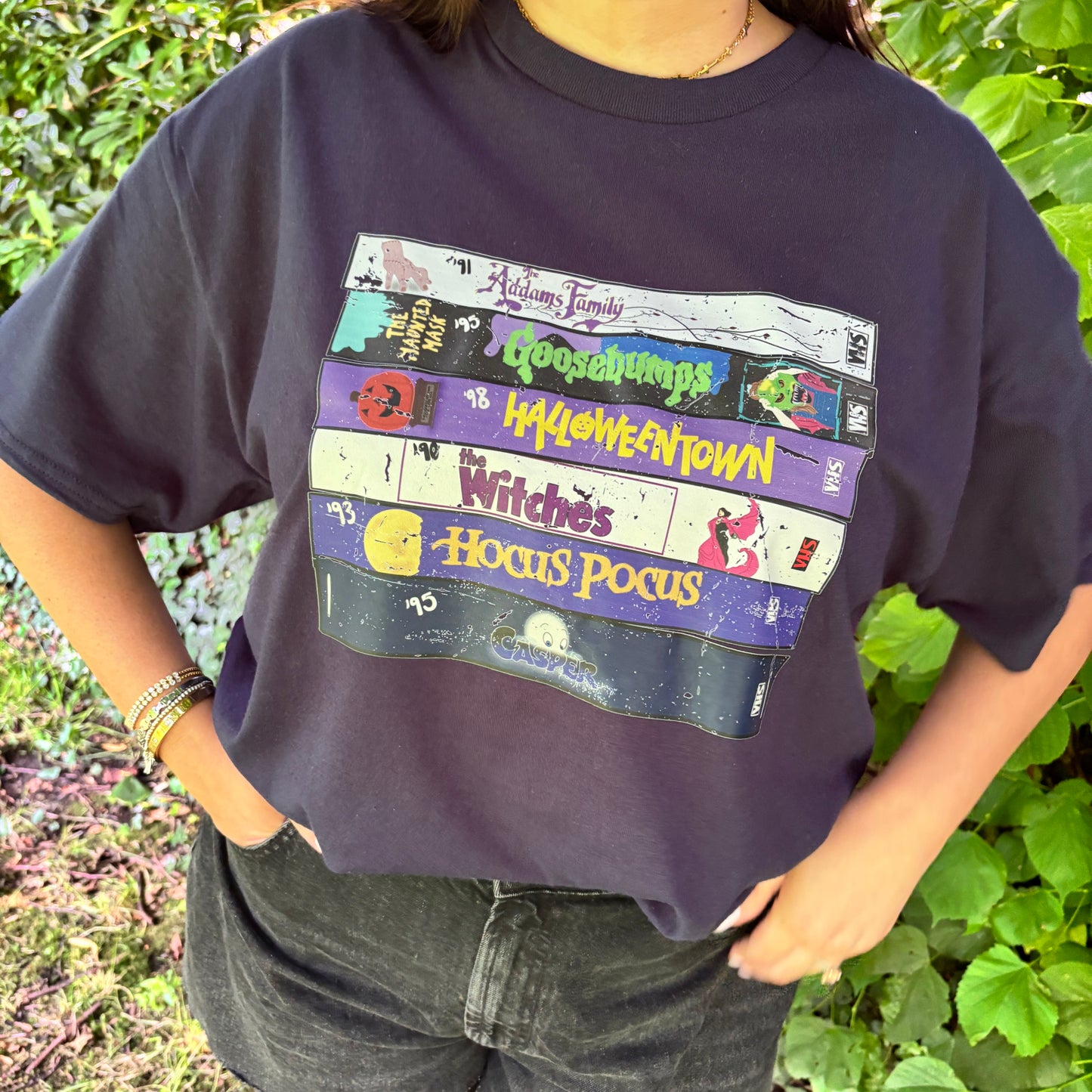 90S HALLOWEEN VHS PRINTED T-SHIRT/ SWEATSHIRT