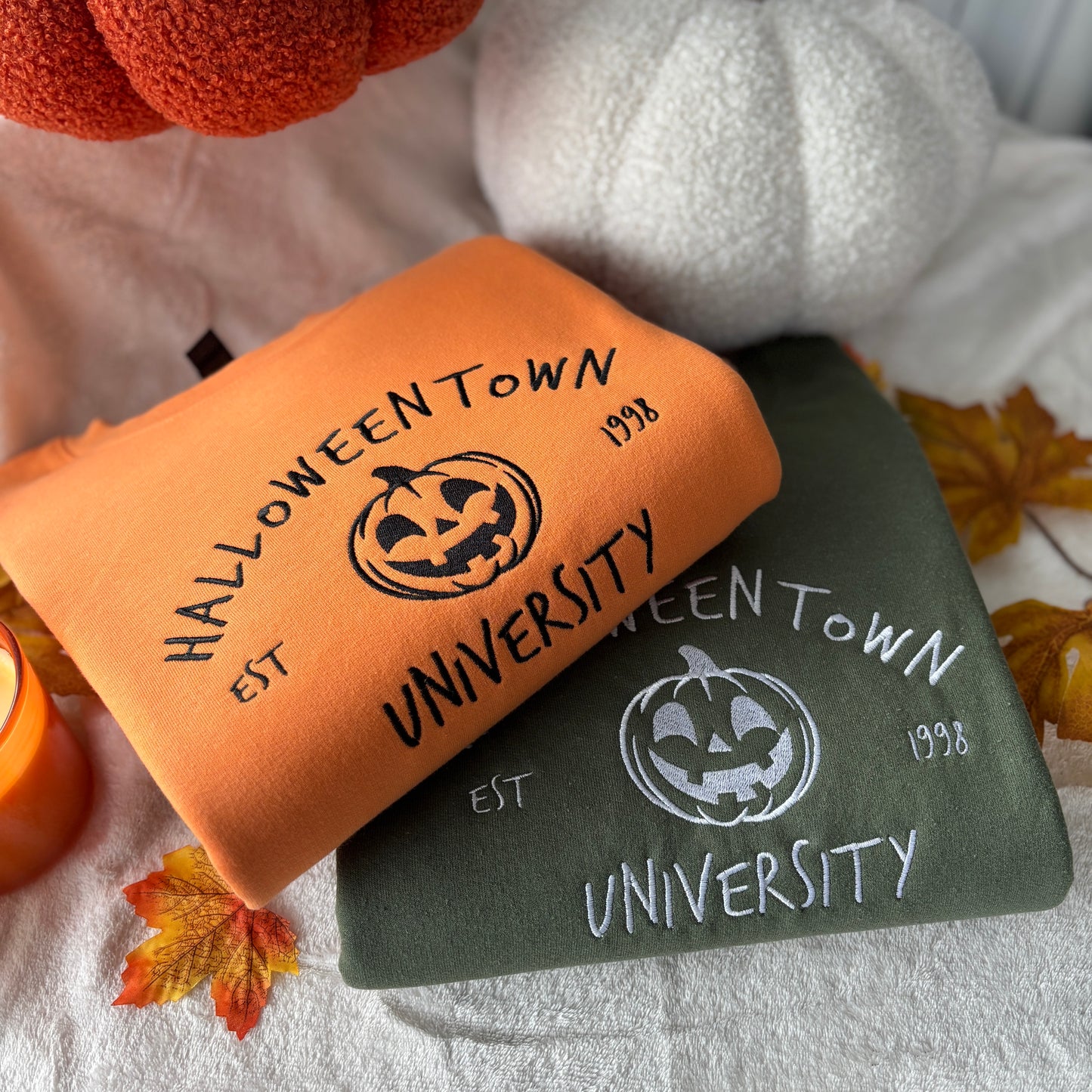 HALLOWEENTOWN EMBROIDERED SWEATSHIRT