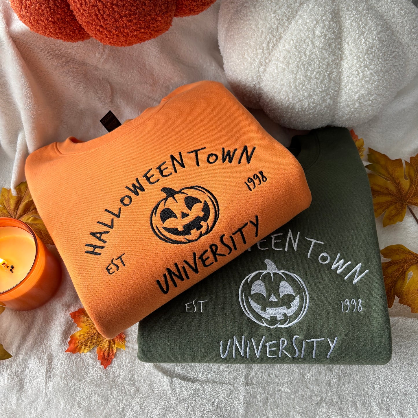 HALLOWEENTOWN EMBROIDERED SWEATSHIRT