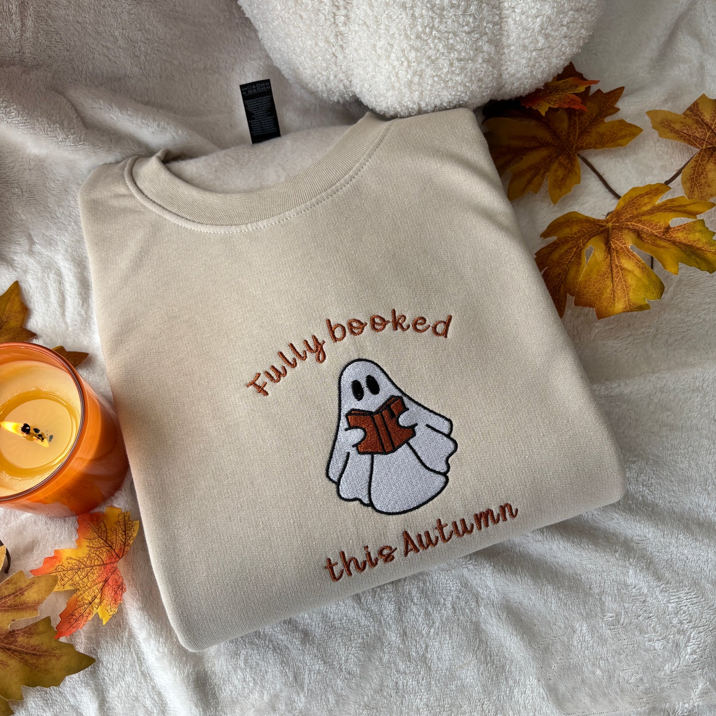 FULLY BOOKED THIS AUTUMN EMBROIDERED SWEATSHIRT