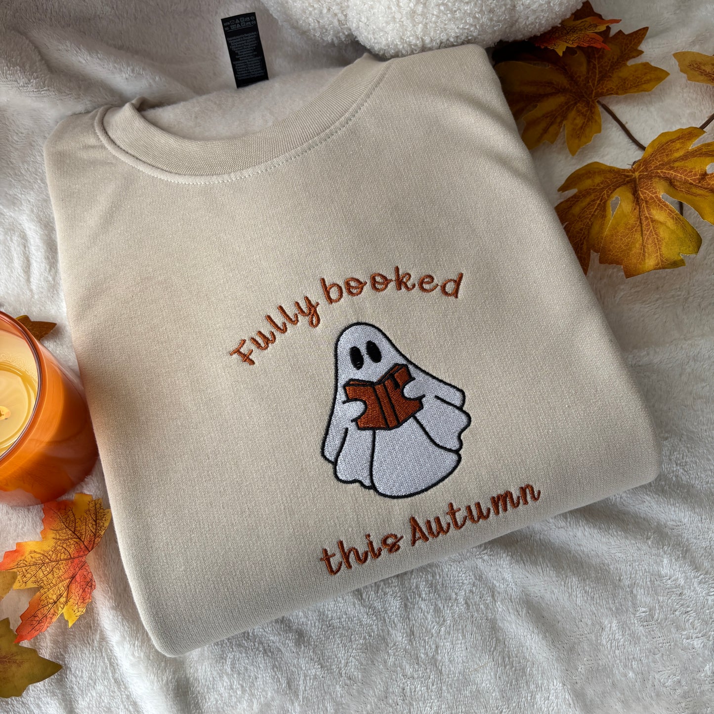 FULLY BOOKED THIS AUTUMN EMBROIDERED SWEATSHIRT