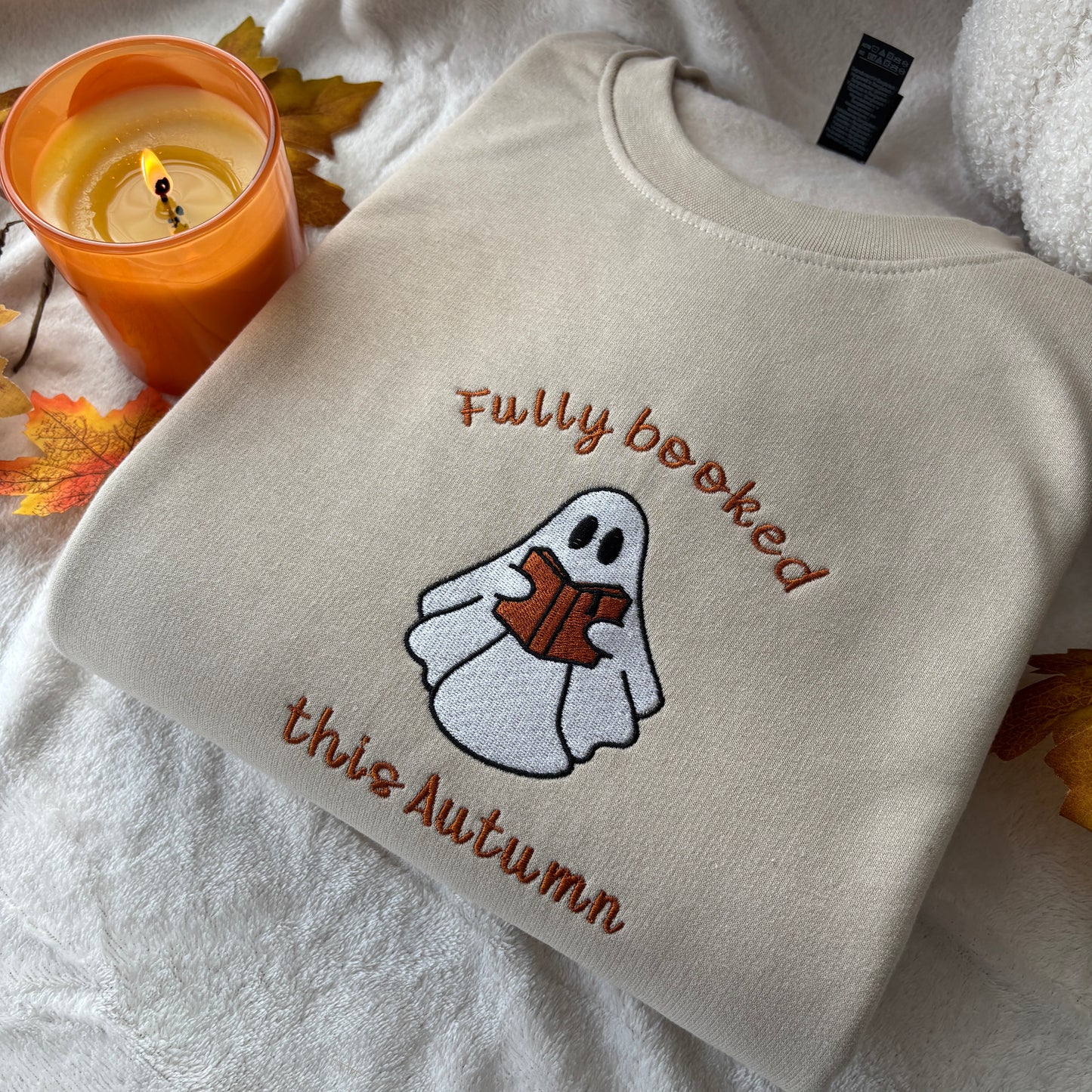 FULLY BOOKED THIS AUTUMN EMBROIDERED SWEATSHIRT
