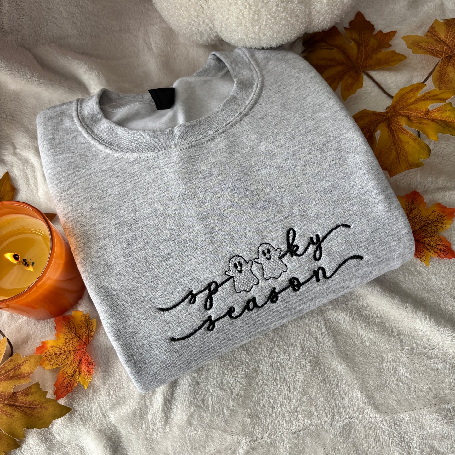 SPOOKY SEASON EMBROIDERED SWEATSHIRT