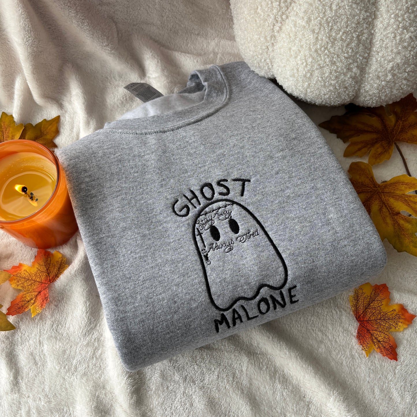 GHOST MALONE EMBROIDERED SWEATSHIRT