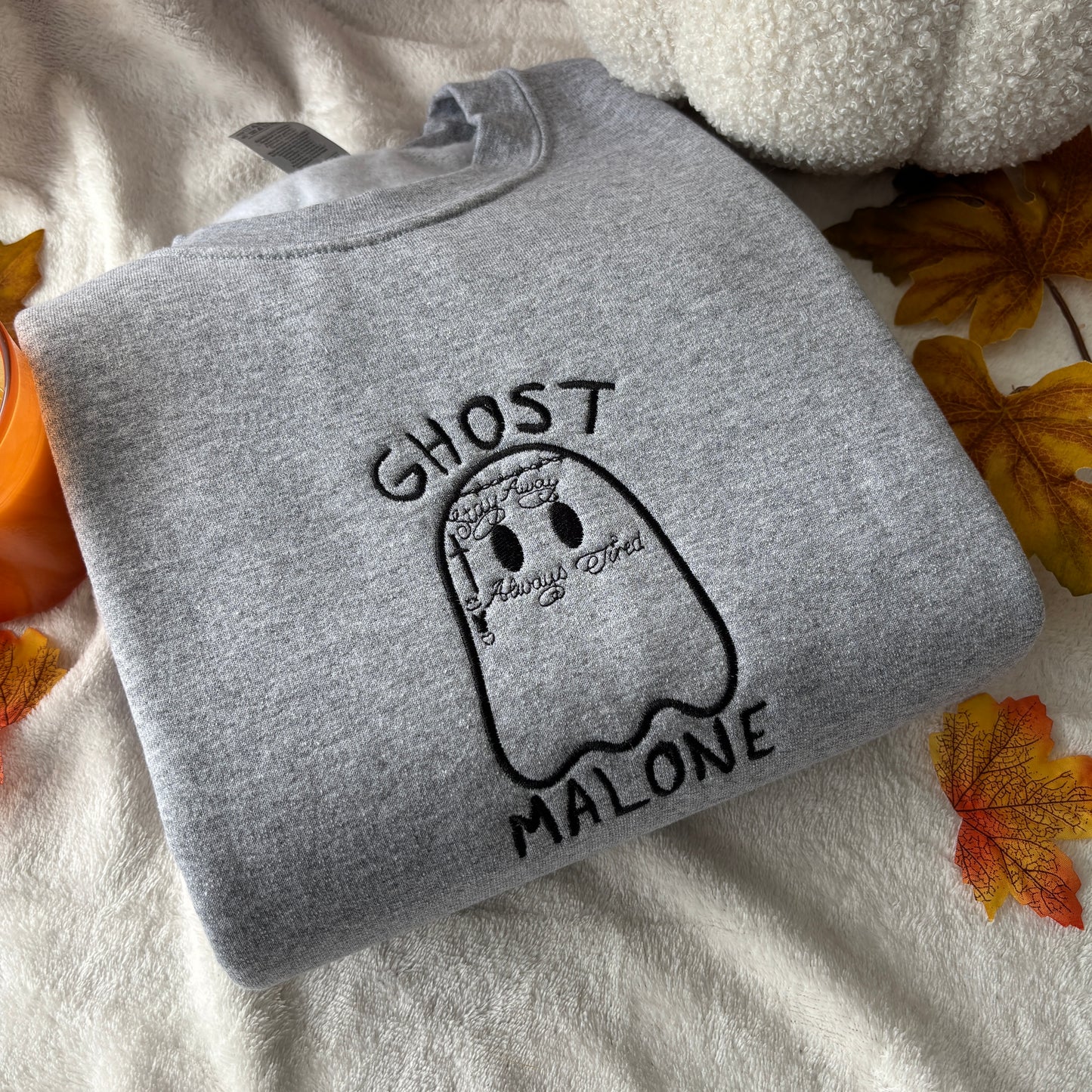 GHOST MALONE EMBROIDERED SWEATSHIRT