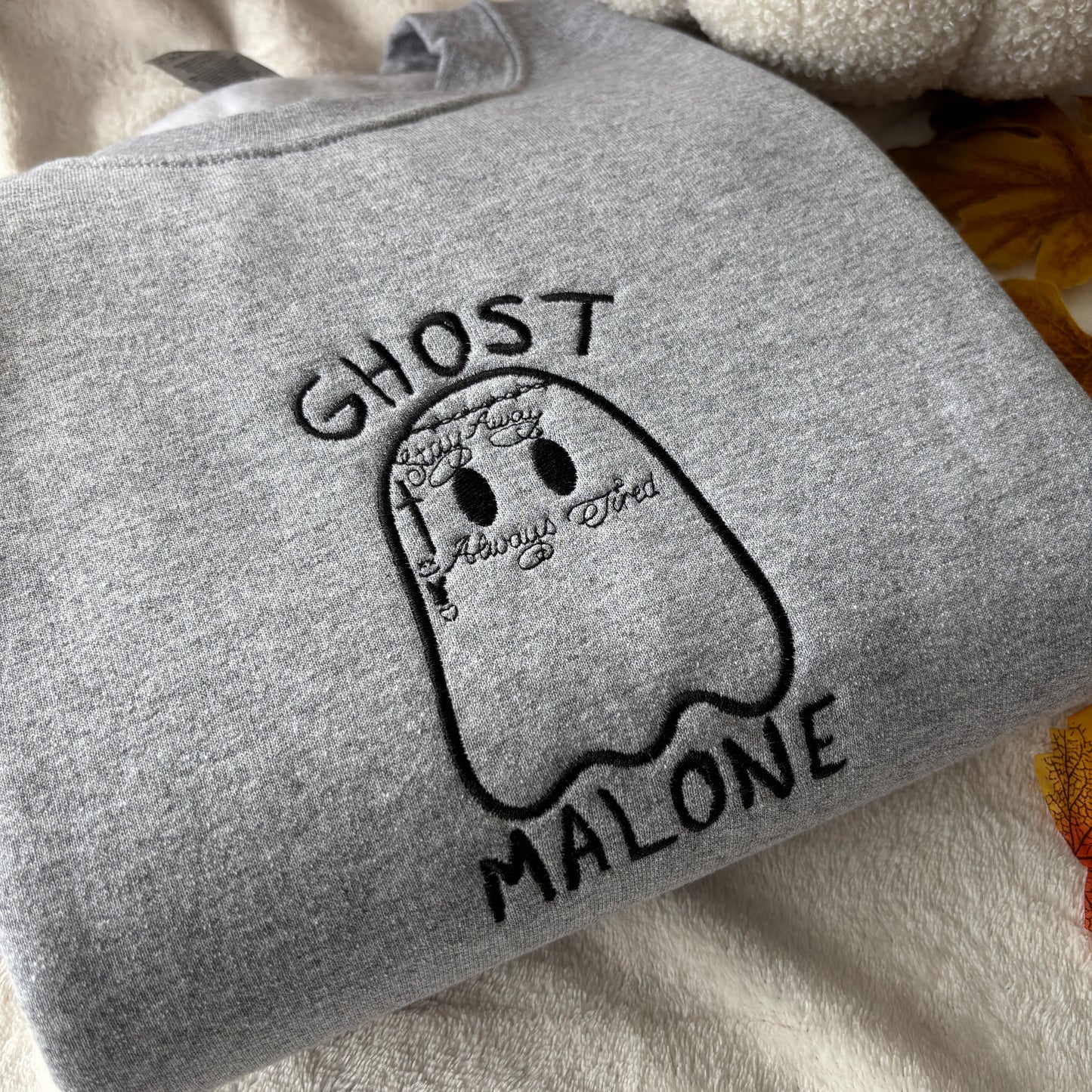 GHOST MALONE EMBROIDERED SWEATSHIRT