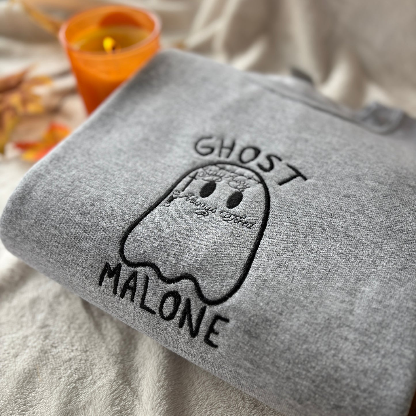 GHOST MALONE EMBROIDERED SWEATSHIRT