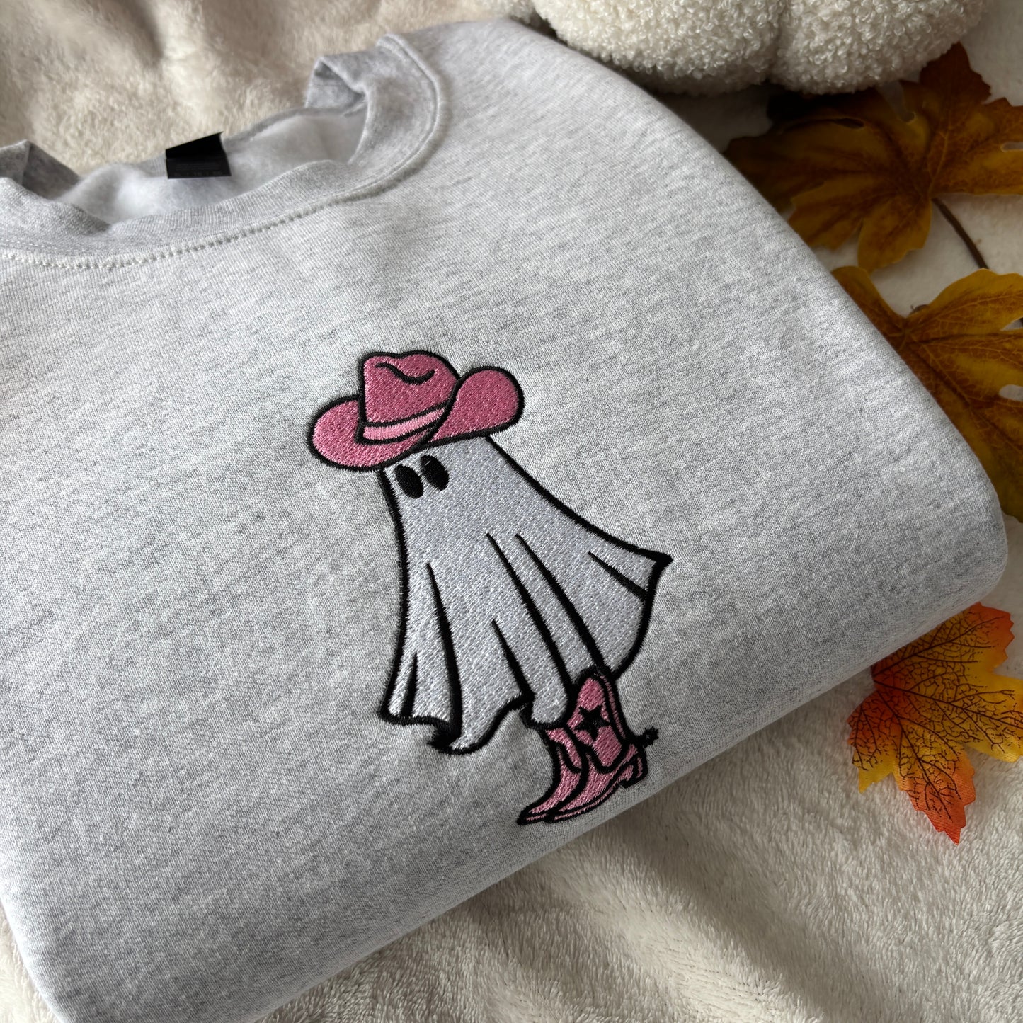 COWBOY GHOST EMBROIDERED SWEATSHIRT