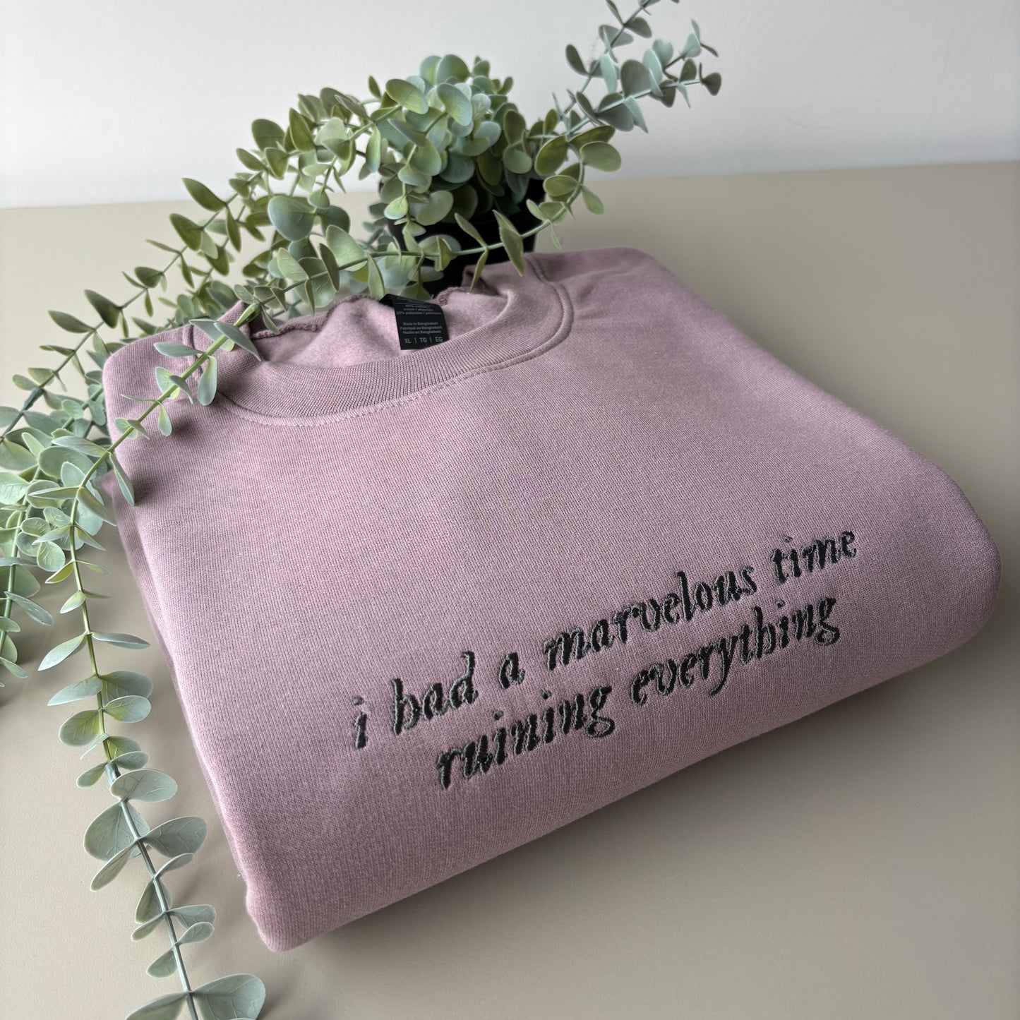 MARVELOUS TIME EMBROIDERED SWEATSHIRT