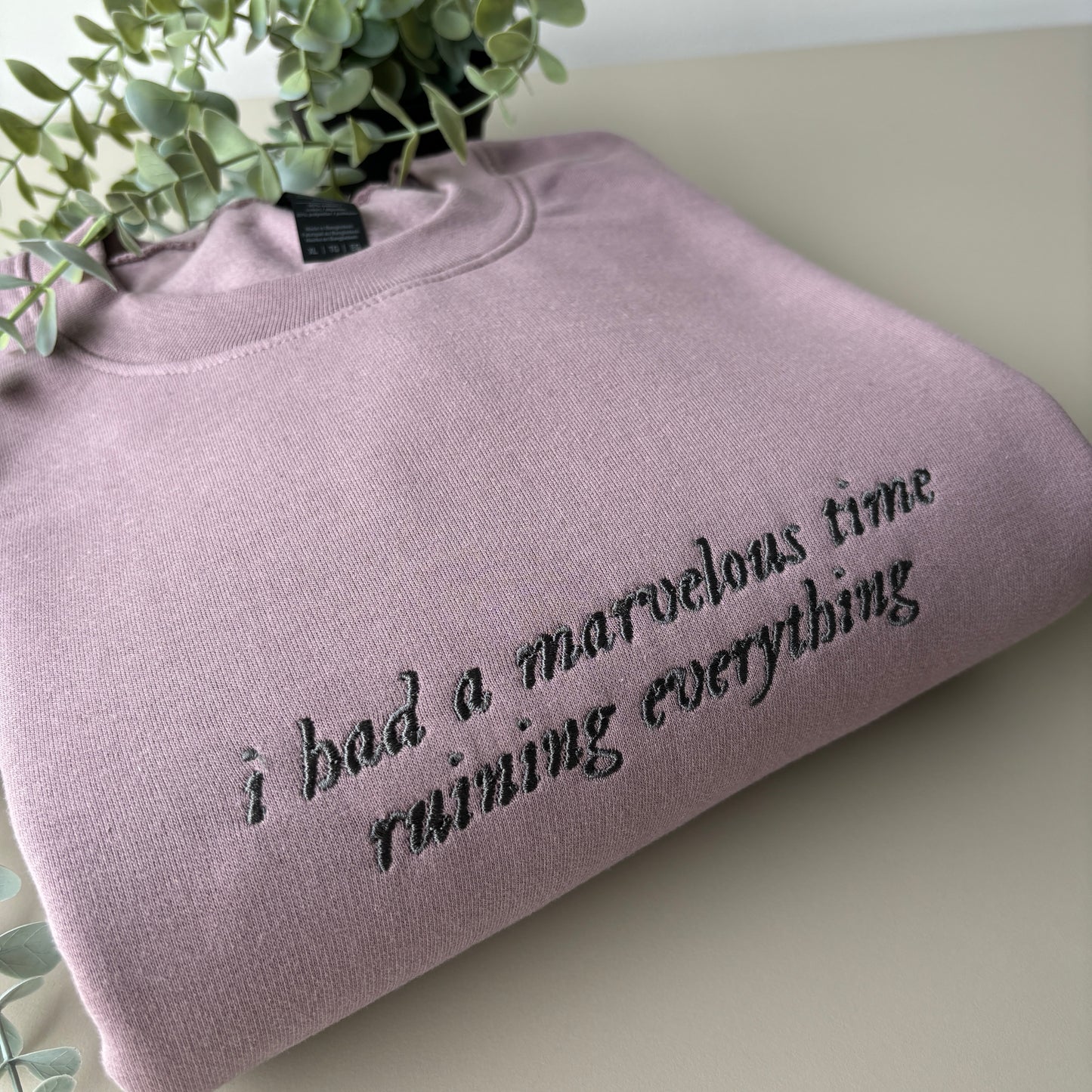 MARVELOUS TIME EMBROIDERED SWEATSHIRT