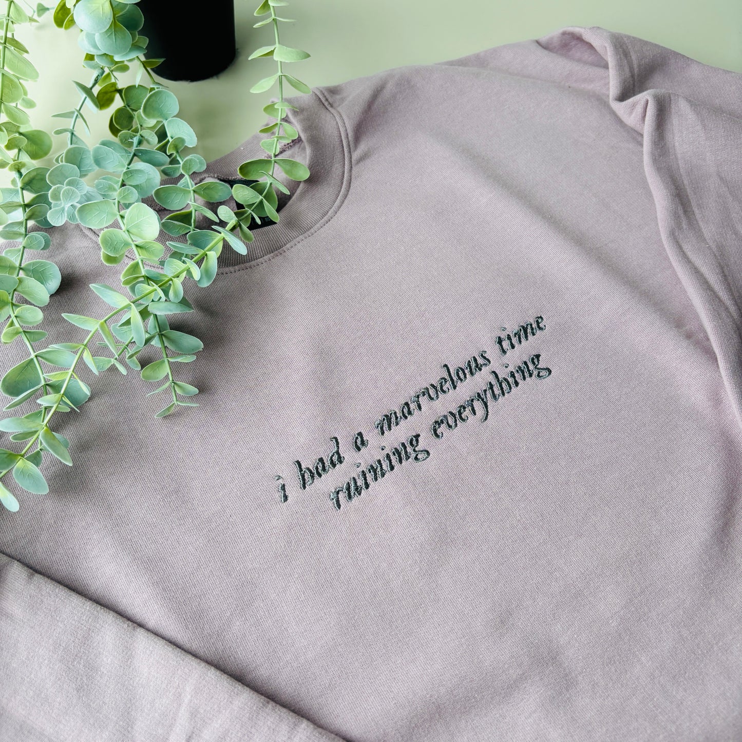MARVELOUS TIME EMBROIDERED SWEATSHIRT