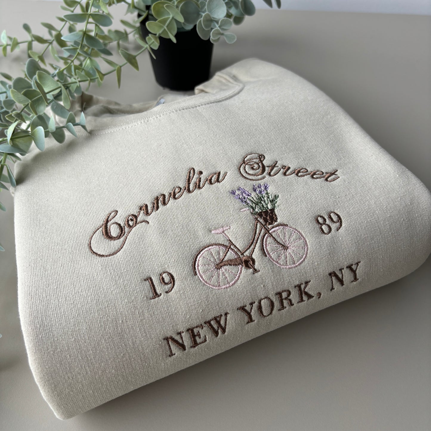 CORNELIA STREET EMBROIDERED SWEATSHIRT