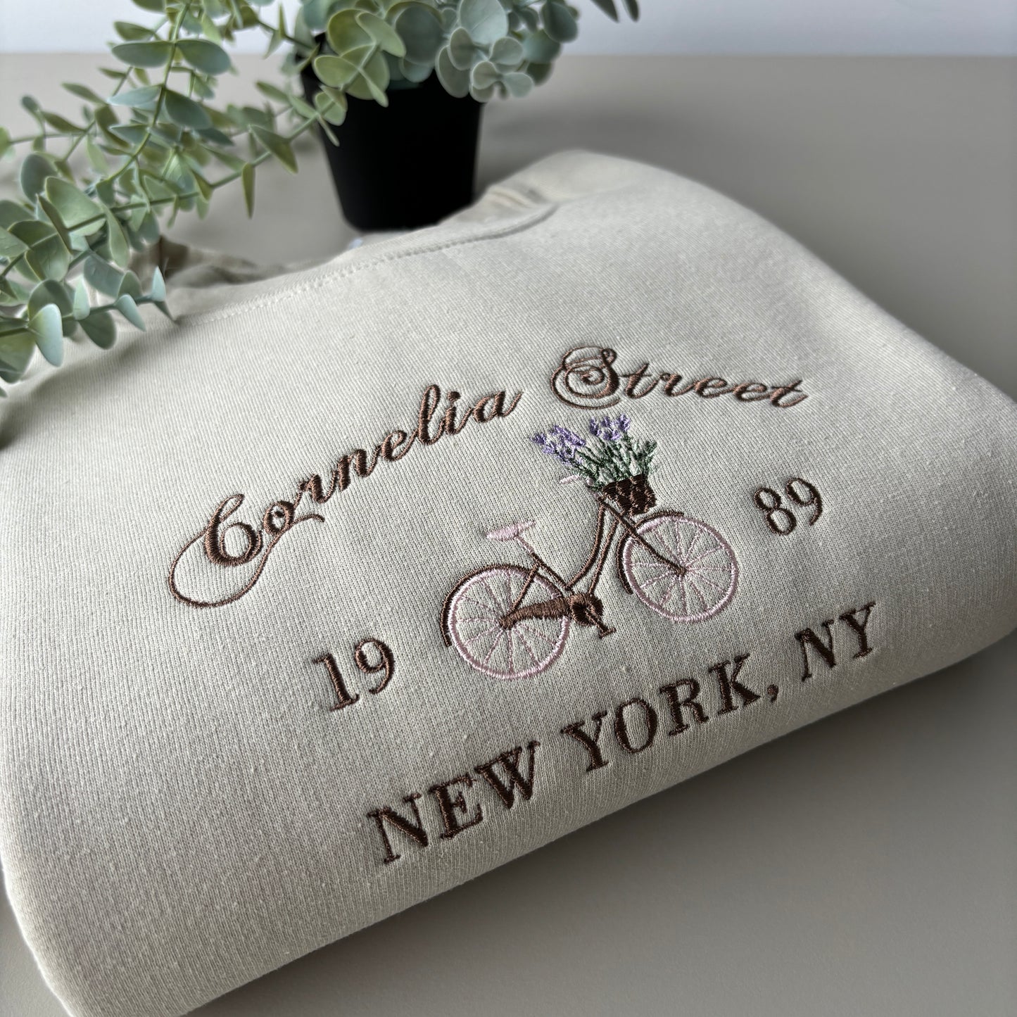 CORNELIA STREET EMBROIDERED SWEATSHIRT