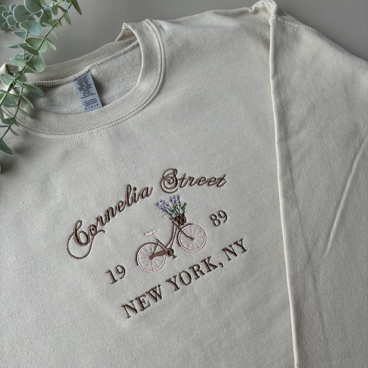 CORNELIA STREET EMBROIDERED SWEATSHIRT