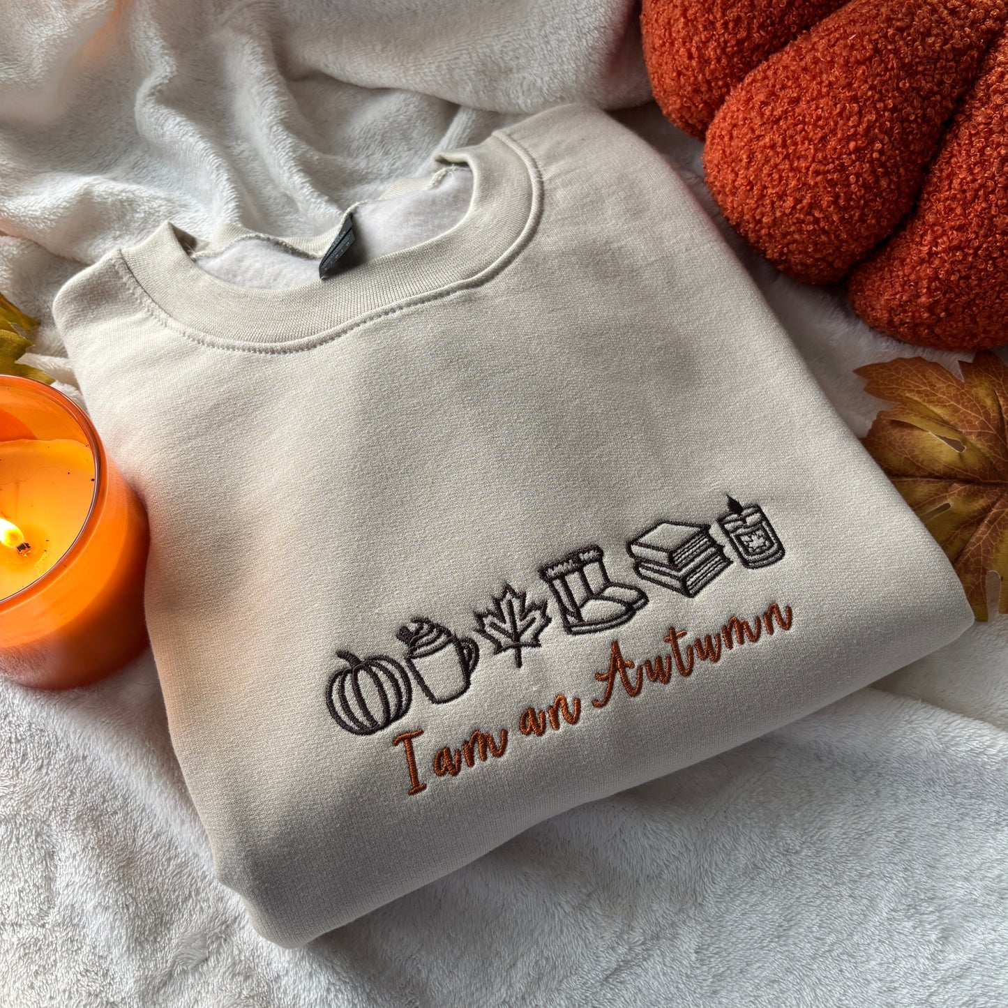 I AM AN AUTUMN EMBROIDERED SWEATSHIRT