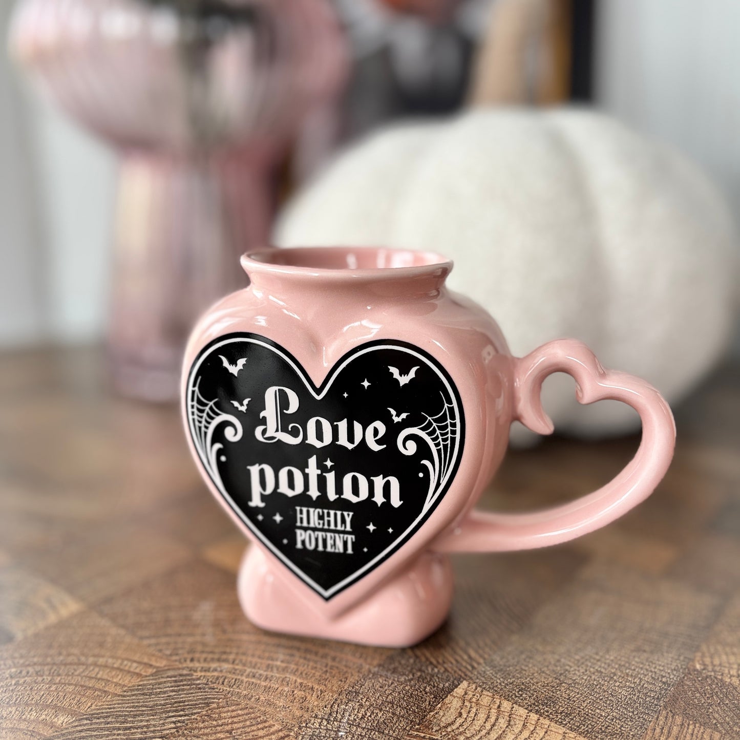 LOVE POTION HEART SHAPED MUG