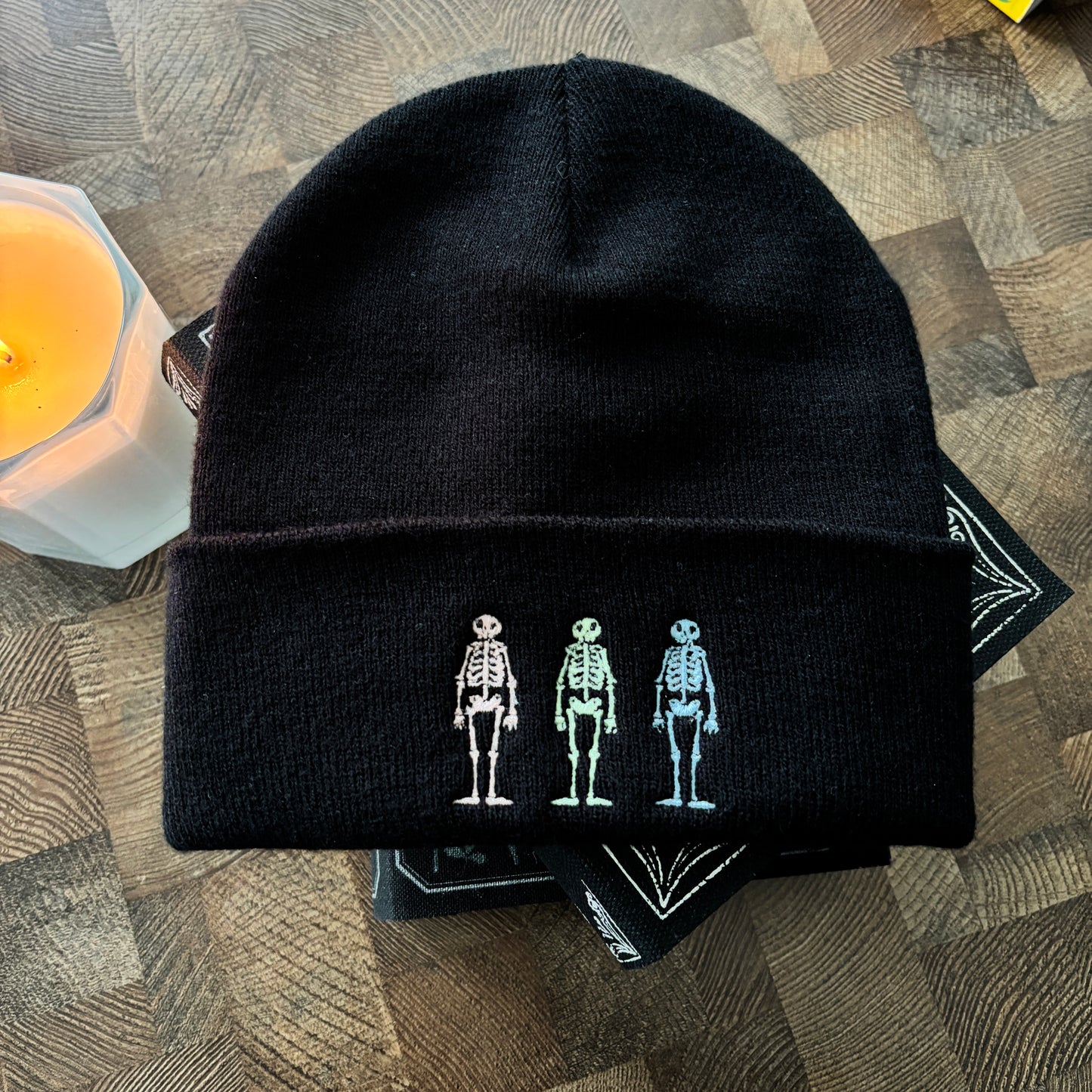 SUPER CUTE & COSY EMBROIDERED BEANIE