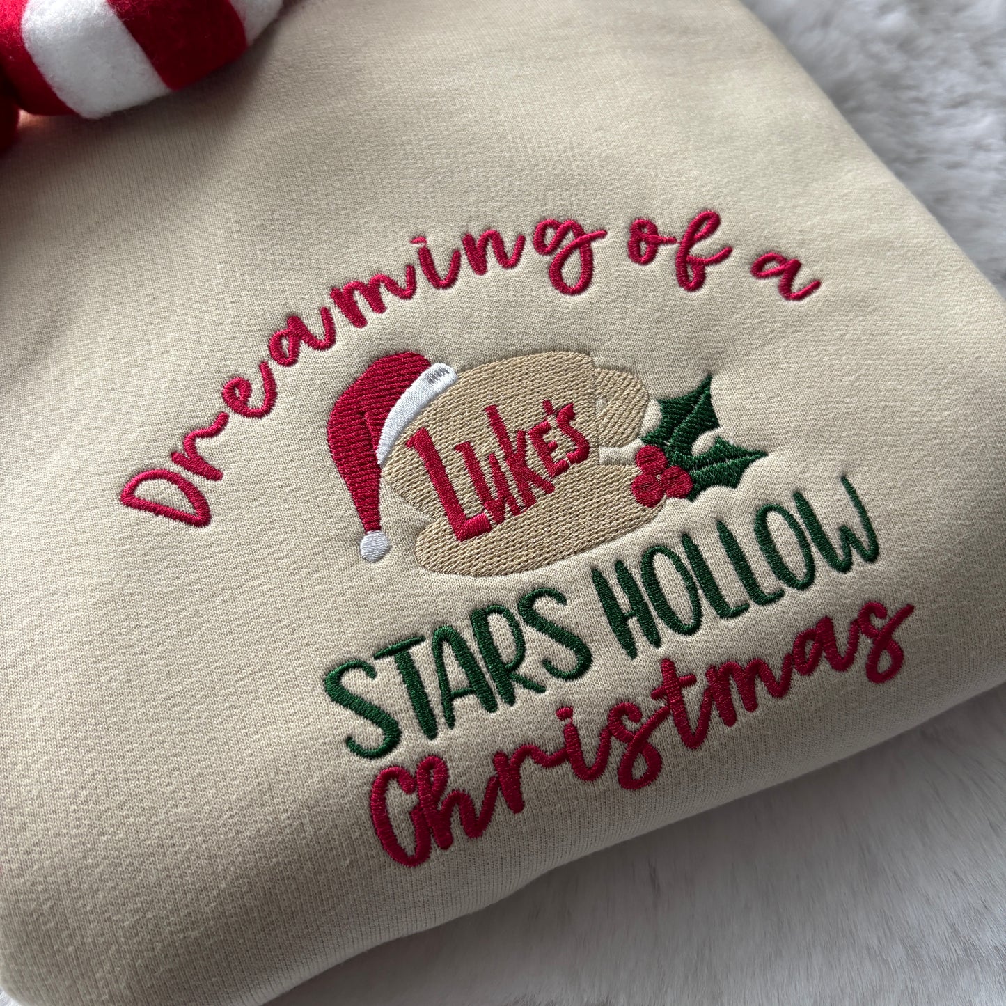 DREAMING OF A STARS HOLLOW CHRISTMAS EMBROIDERED SWEATSHIRT