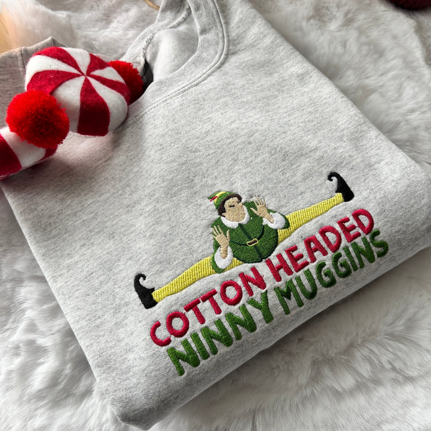 COTTON HEADED NINNYMUGGINS EMBROIDERED SWEATSHIRT