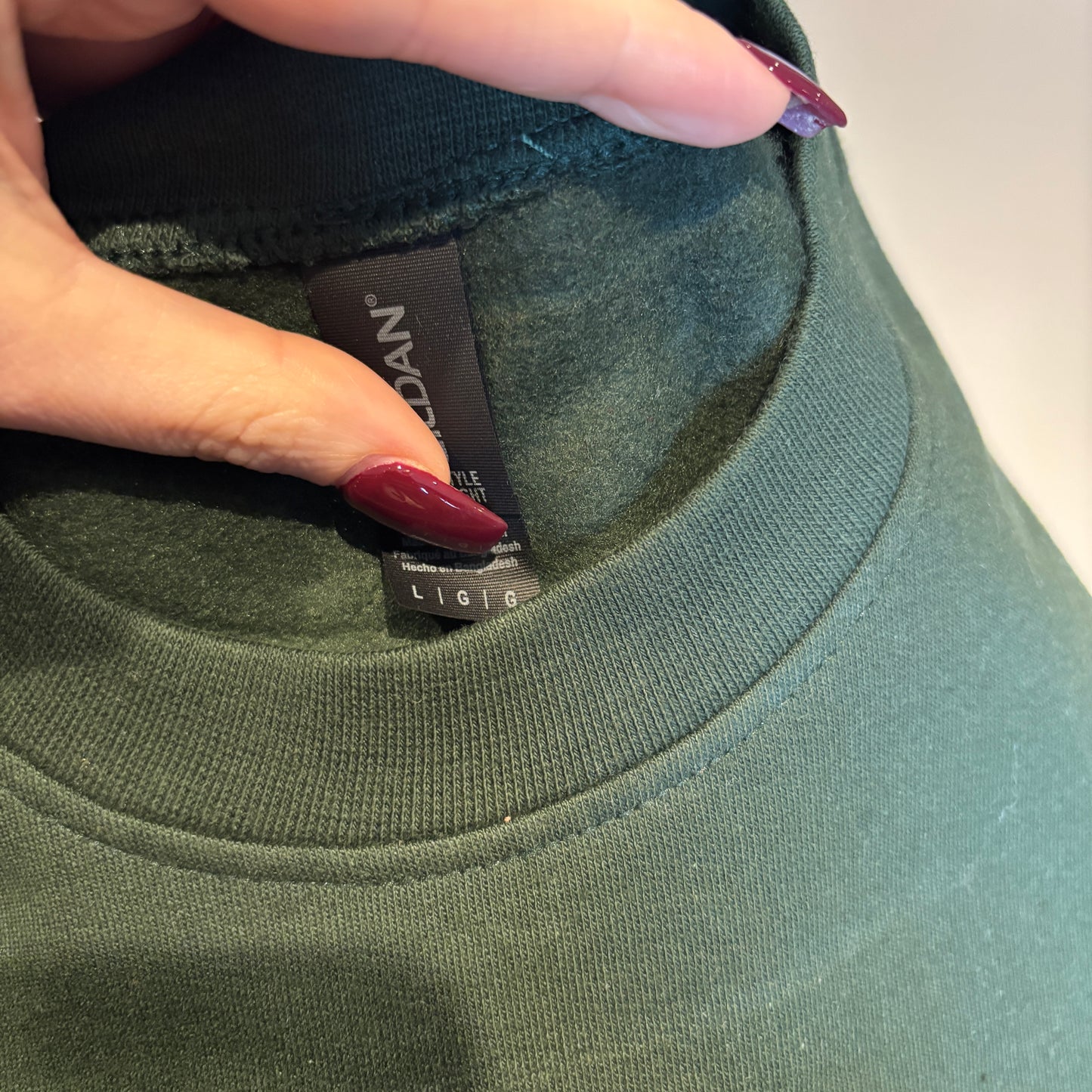 LARGE TIS THE SEASON EMBROIDERED SWEATSHIRT *SECONDS*