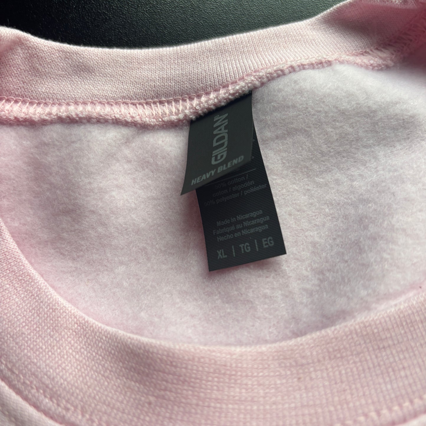 XL PINK TURBO TIME EMBROIDERED SWEATSHIRT *SECONDS*