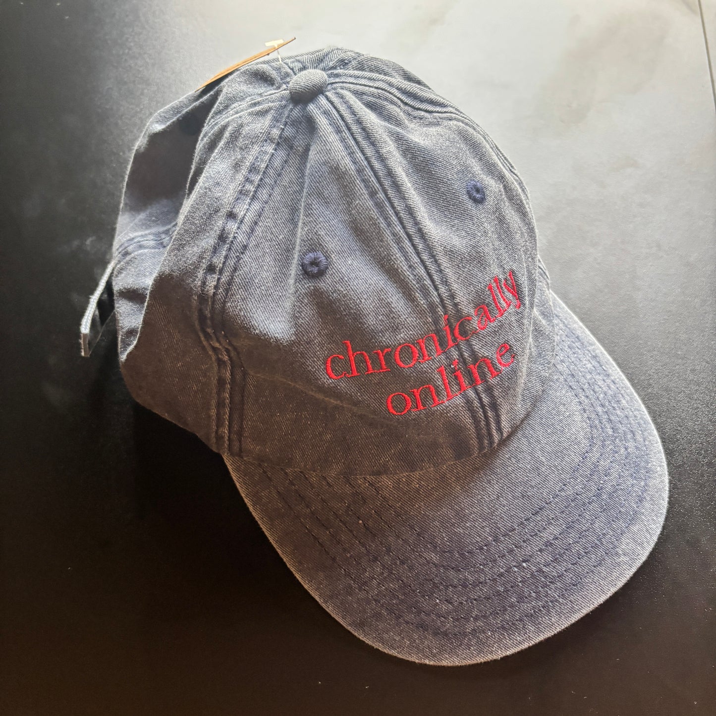 CHRONICALLY ONLINE EMBROIDERED CAP *SAMPLE*